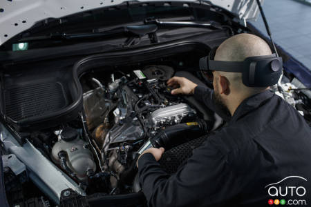 Technician Joey Lagrasta at work